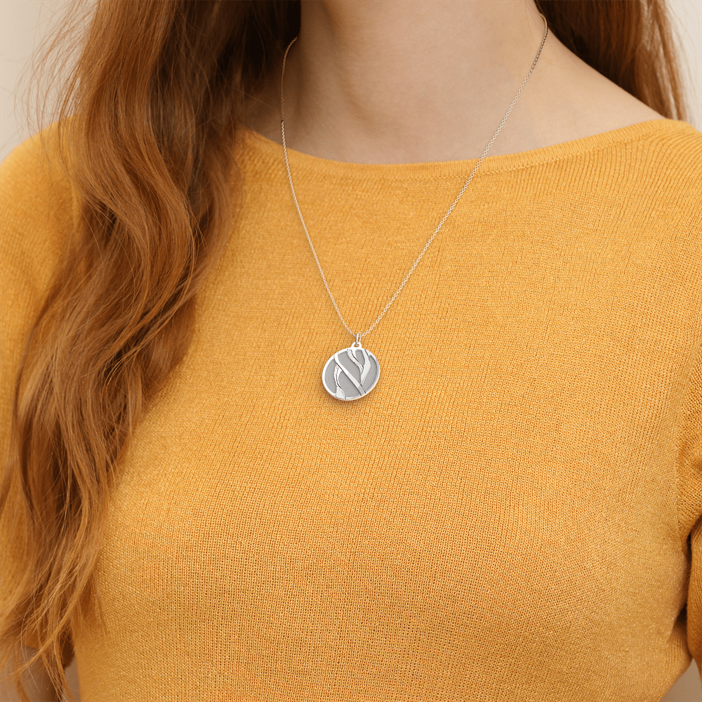 Collier Tigre, Finition argentée, Rose Clair / Gris Clair image number 4